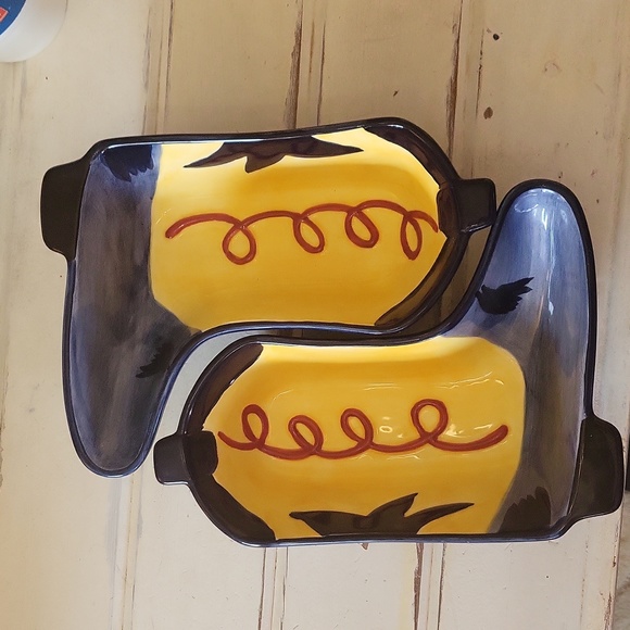 Hausenware Other - Vintage Hausenware by Jane Mitchell, two ceramic cowboy boot bowls.